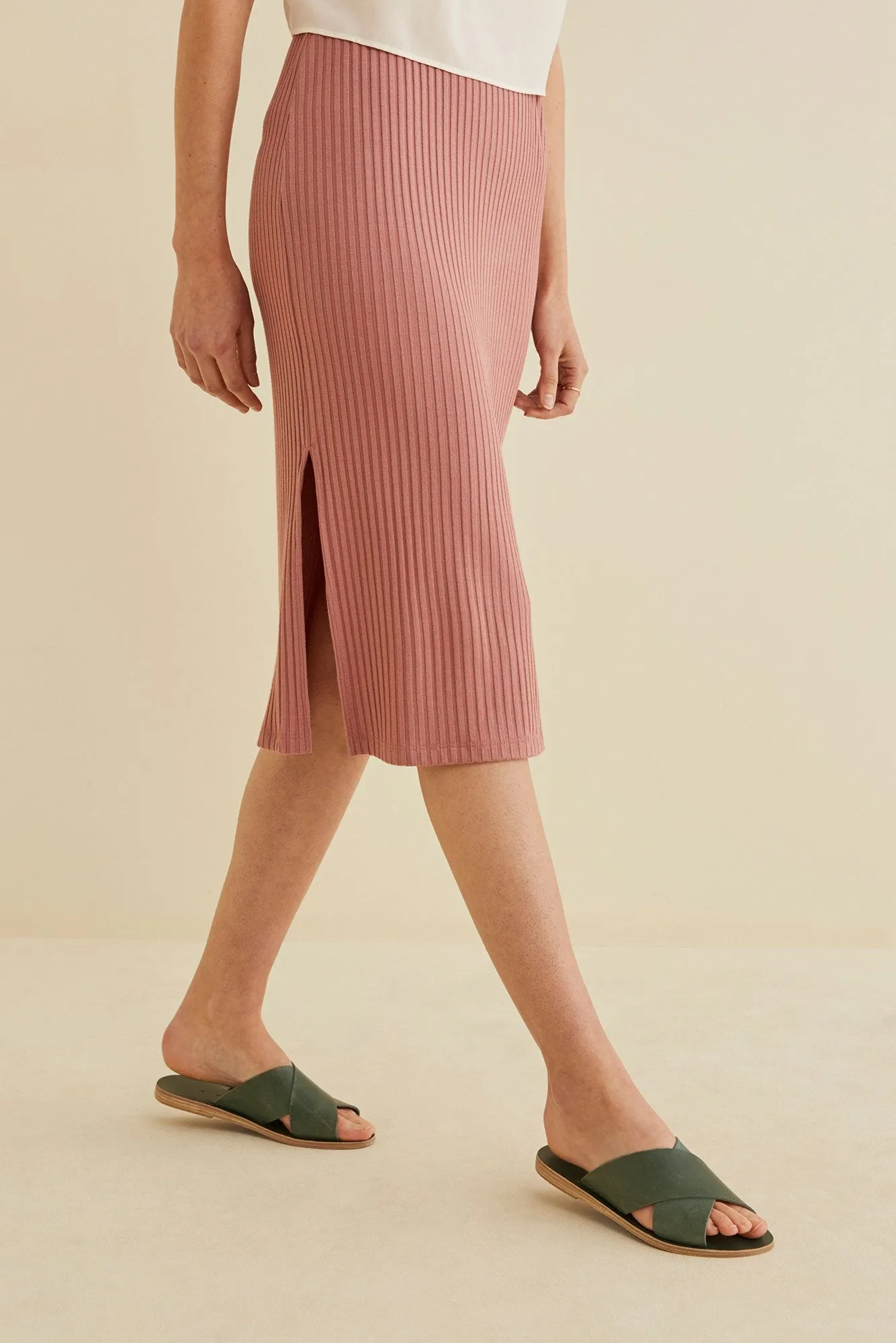 Vindy Ribbed Skirt