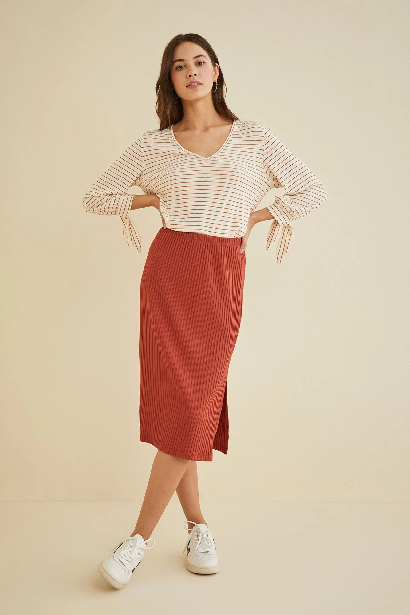 Vindy Ribbed Skirt