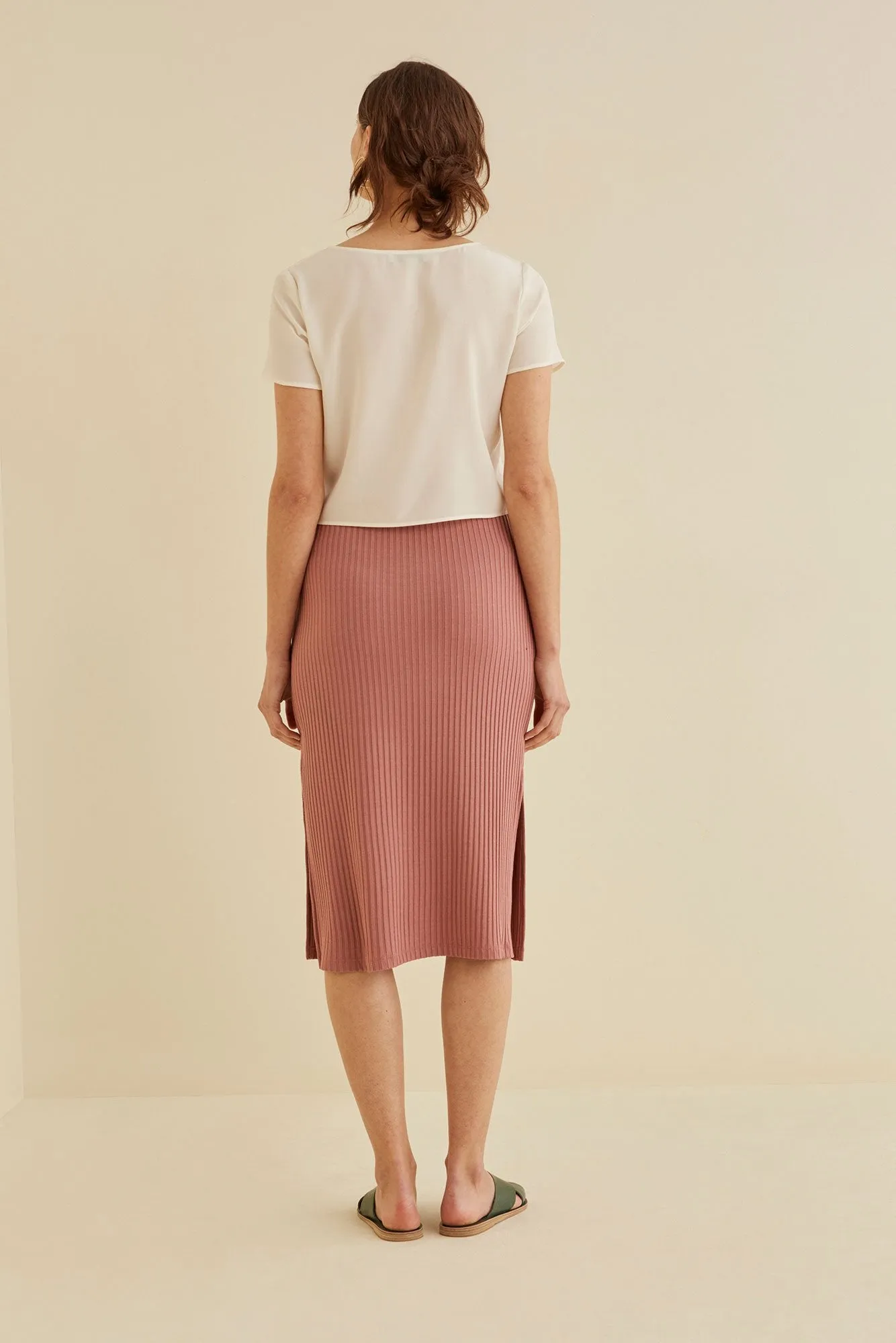 Vindy Ribbed Skirt