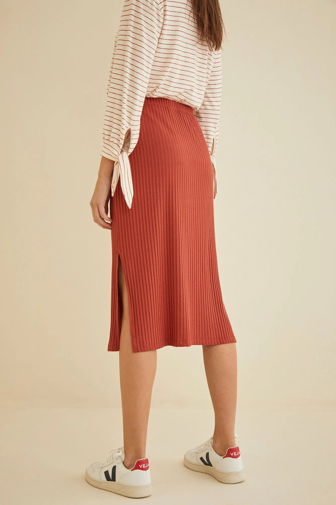 Vindy Ribbed Skirt