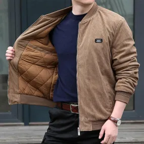 Vintage Parka Men's Winter Jacket - Warm Cotton Padded Corduroy Windbreaker