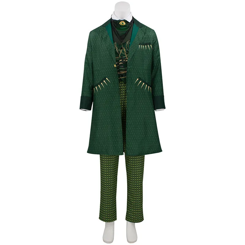 Wicked Wizard Cosplay Men's Green suit Men's Cosplay Costume Halloween suit ACcosplay