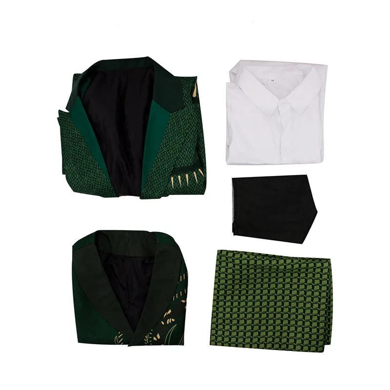 Wicked Wizard Cosplay Men's Green suit Men's Cosplay Costume Halloween suit ACcosplay