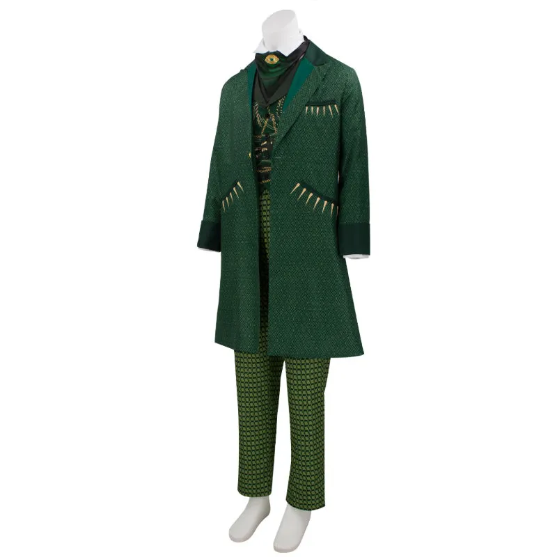 Wicked Wizard Cosplay Men's Green suit Men's Cosplay Costume Halloween suit ACcosplay