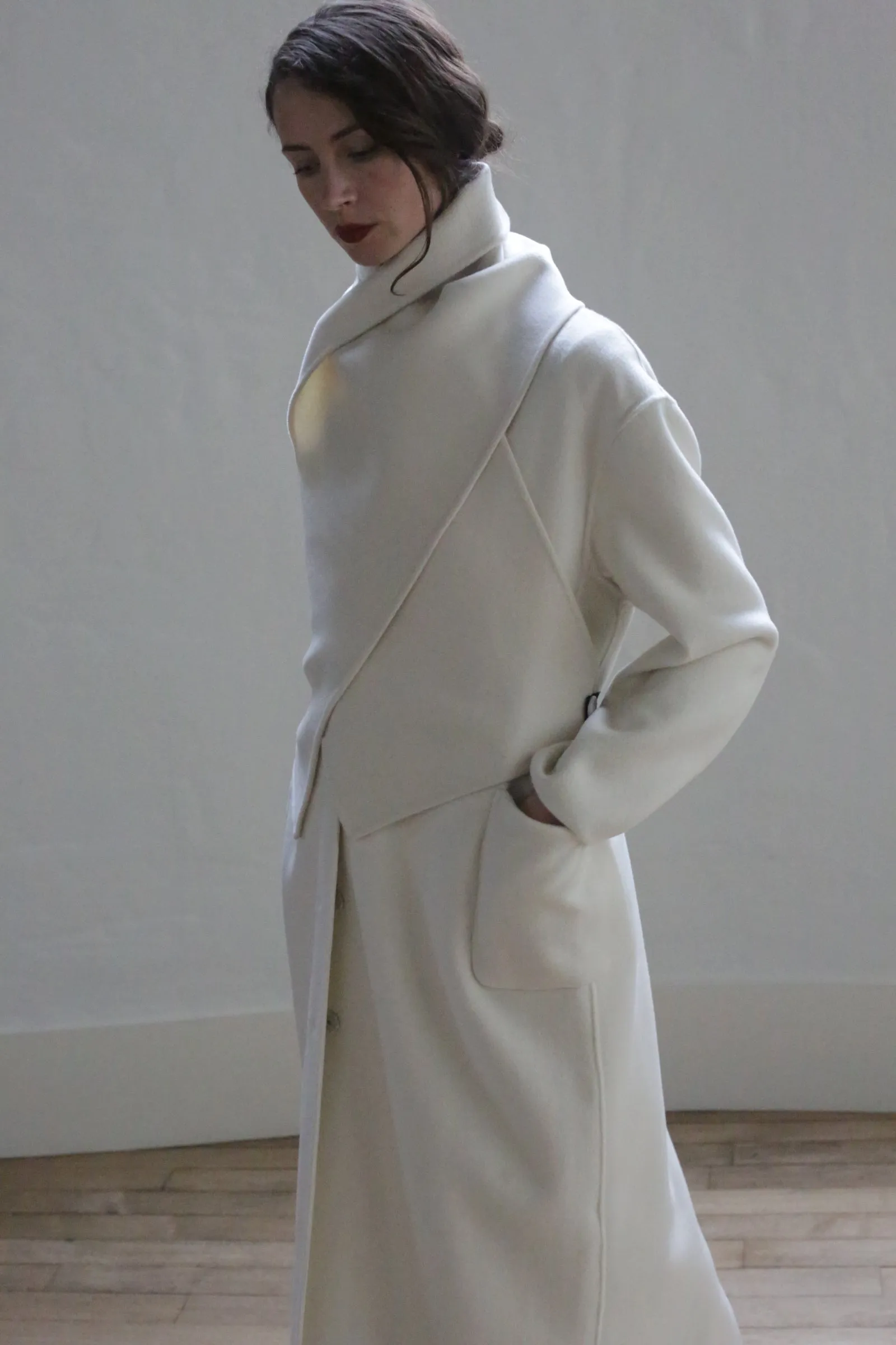 X Scarf - Double-face Cashmere | Undyed